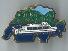 Walensee Schiff-Pin