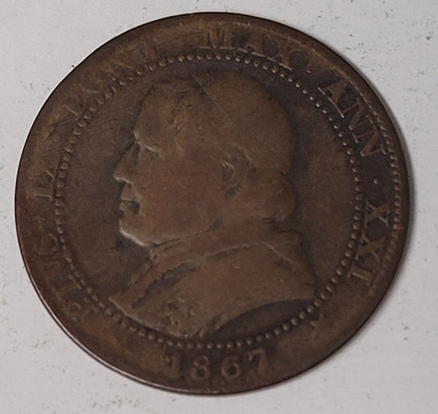 Tutti le monete: 1 SOLDO / VATIKAN 1867 – Usato da Mumpf venduto da antonio_schweiz_961 1