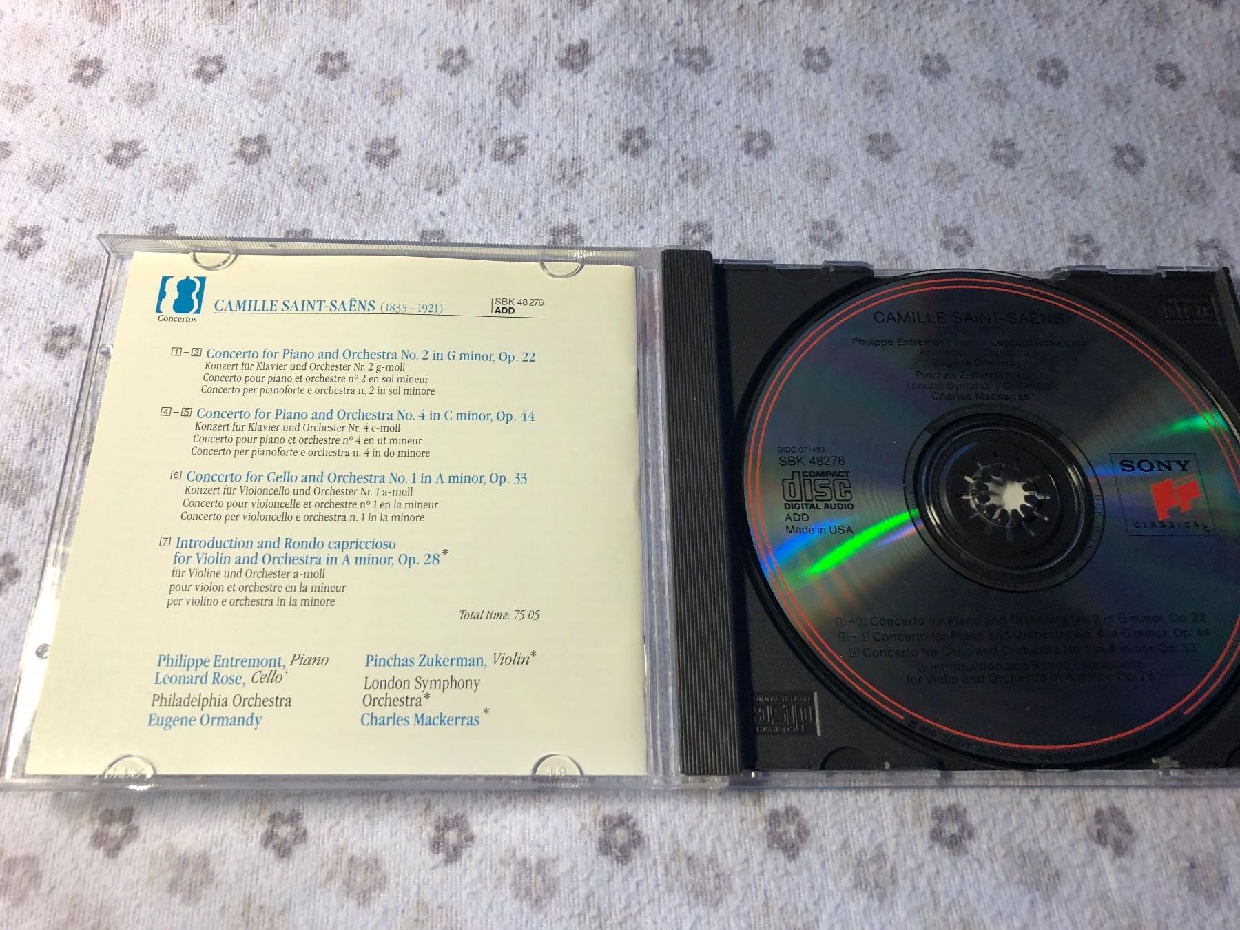CDs: Saint-Saens: Klavier & Cellokonzerte, No.2 & No.4 – Gebraucht aus Schübelbach von Bemafaja 2