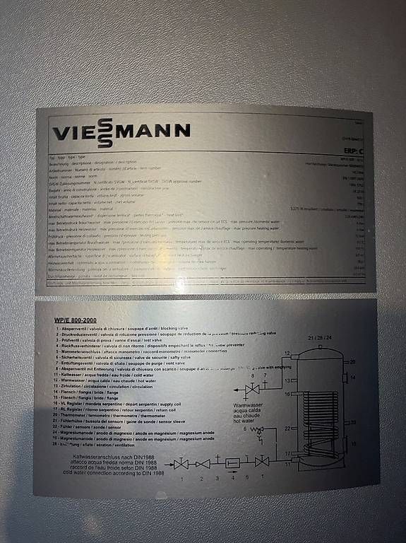 Installations sanitaires: Boiler wp e 800 – D'occasion à Yvonand par YvesT01