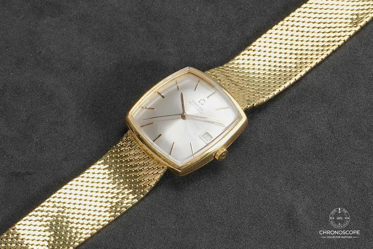 Omega Orologi: Omega DeVille 18k gold, ref. 162.025, 18k gold bracelet – Usato da Luzern venduto da ChronoScope6004 3