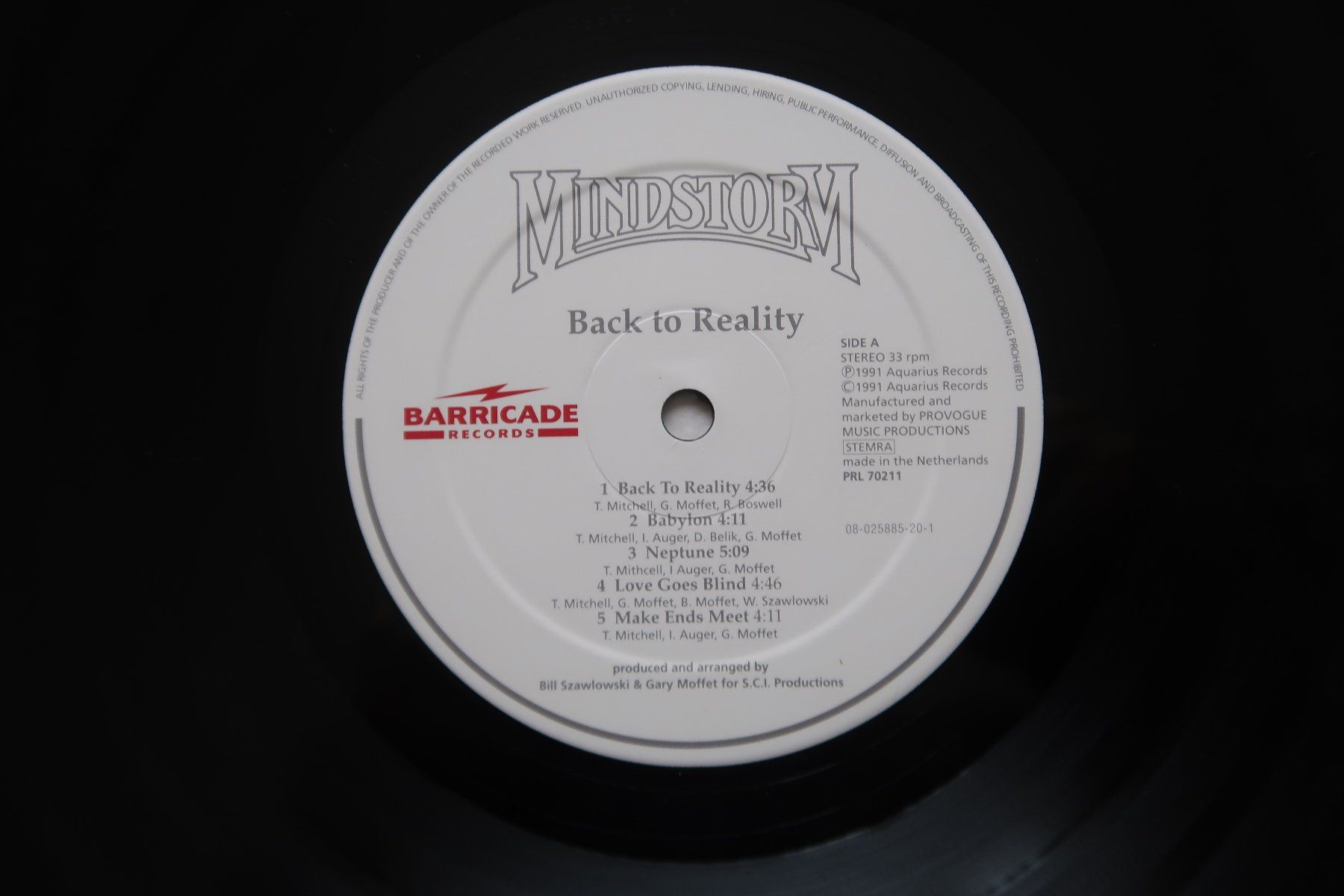 Vinyles: MINDSTORM - BACK TO REALITY - VINYL LP – D'occasion à Basel par Patiscat 2