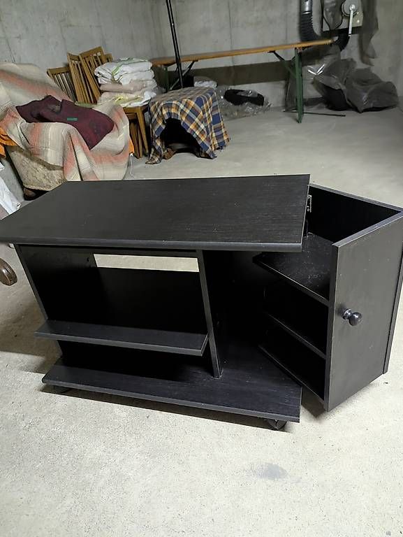 Mobiletto nero in legno con rotelle (Gebraucht) in Caslano für CHF 35 ...