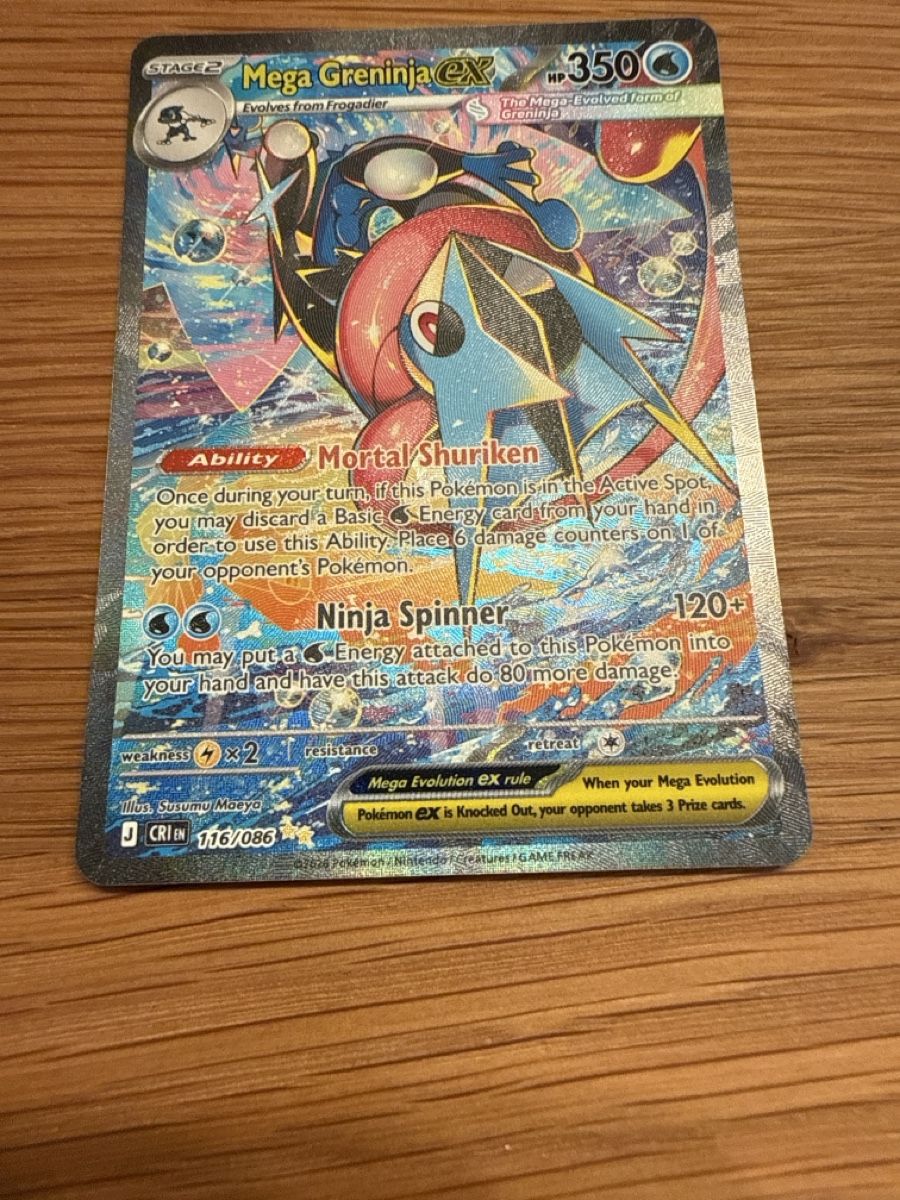 Pokémon Carte collezionabili: Pokemon - Mega Greninja EX - 116/086 - EN – Nuovo e nell'imballaggio originale da Rüti ZH venduto da rin_7yn7 1