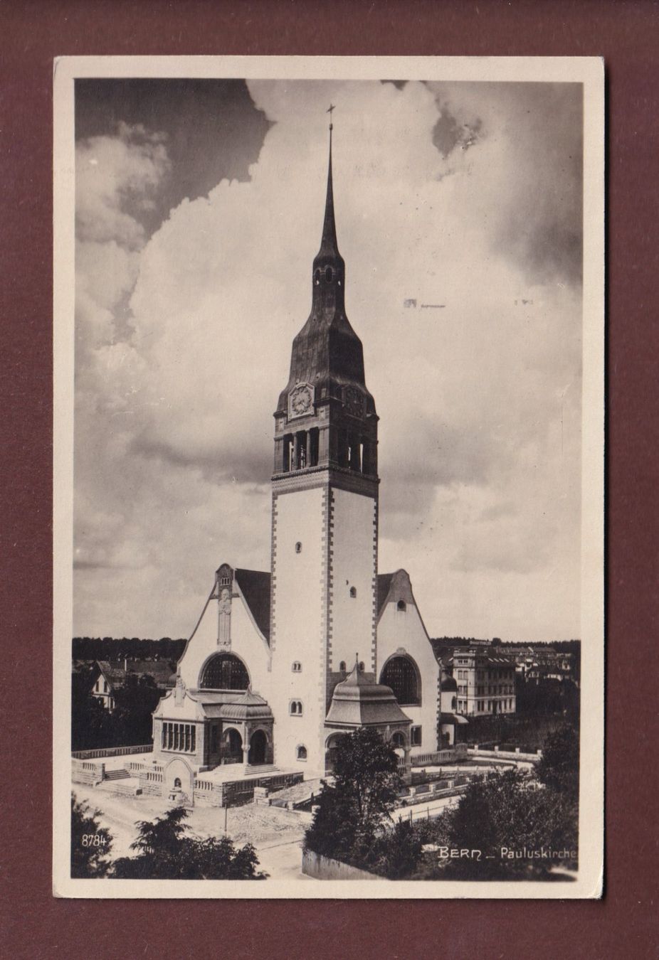 Cartoline postali: BERN - Pauluskirche - 1930 – Usato da Pully venduto da nicecards-shop