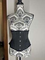 Schwarzes Korsett, Grösse 20, Polyester - Neuwertig!