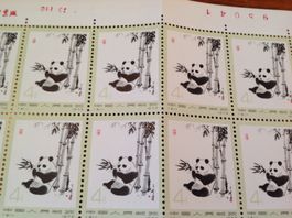 timbre Chine - Briefmarke China Panda 4 - 1973 **