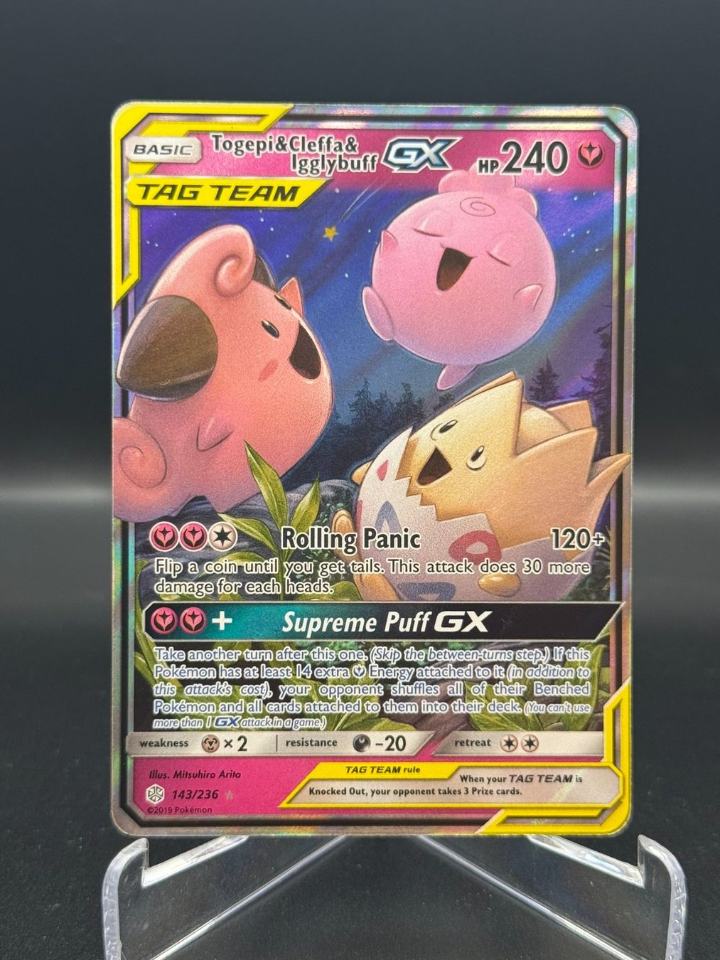 Pokémon Carte collezionabili: Togepi & Cleffa & Igglybuff GX (CEC 143) – Usato da Birmensdorf ZH venduto da SnorlaxMail