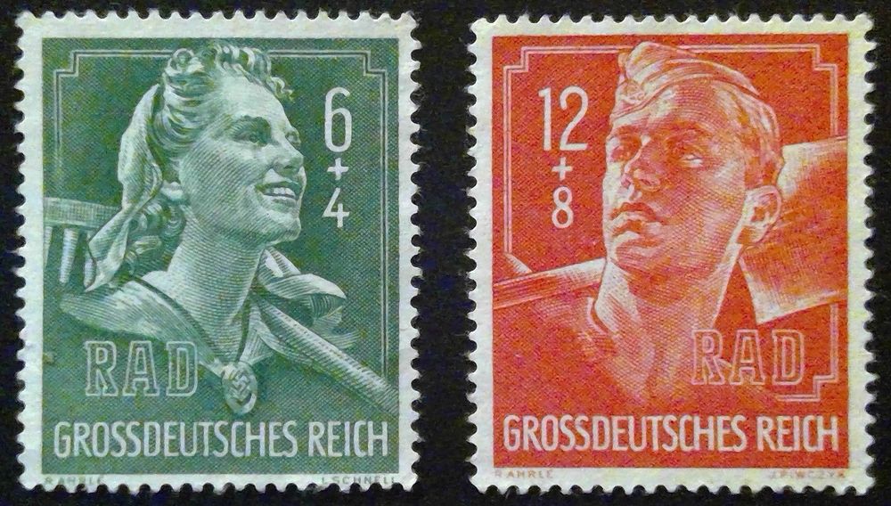 Briefmarken Deutsches Reich 1944 – Mi.Nr. 888-893 Postkameradschaft (III) Postfrisch
