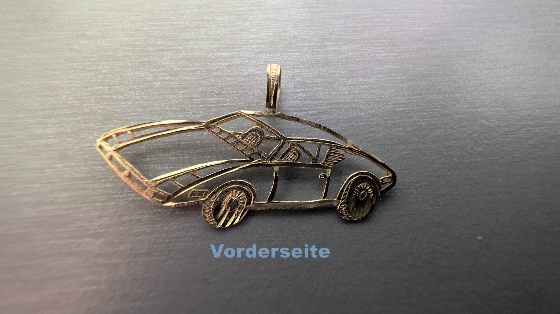 Ciondoli: Gold Anhänger "De Tomaso Pantera" – Nuovo e nell'imballaggio originale da Muhen venduto da Minihummer 1