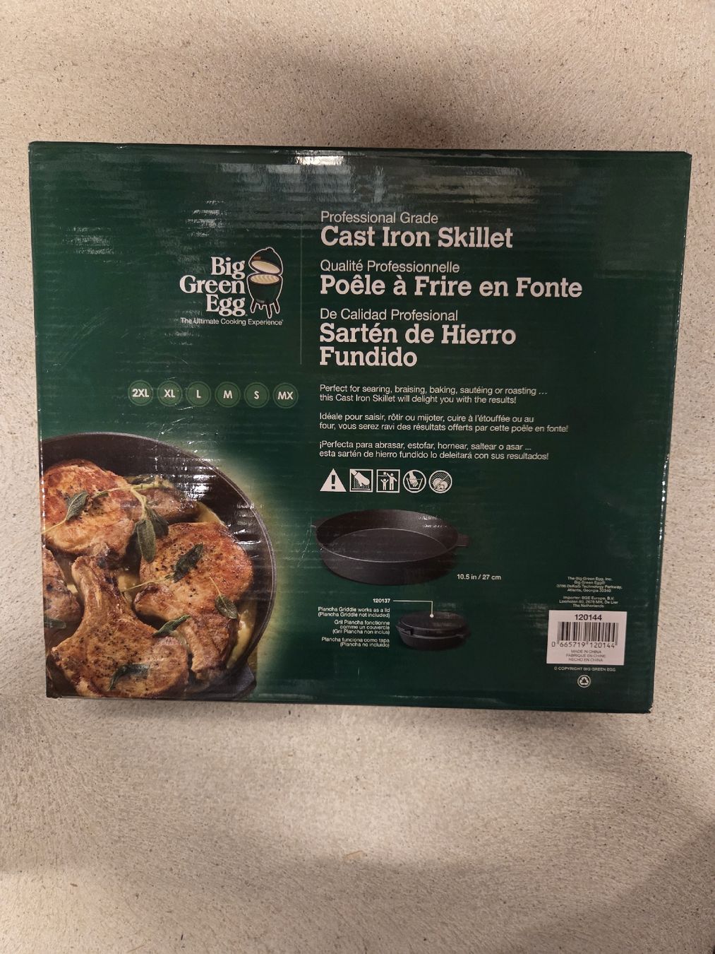 Padelle: Big Green Egg Gusseisenpfanne Klein – Nuovo (secondo la descrizione) da Basel venduto da selinalivia 1