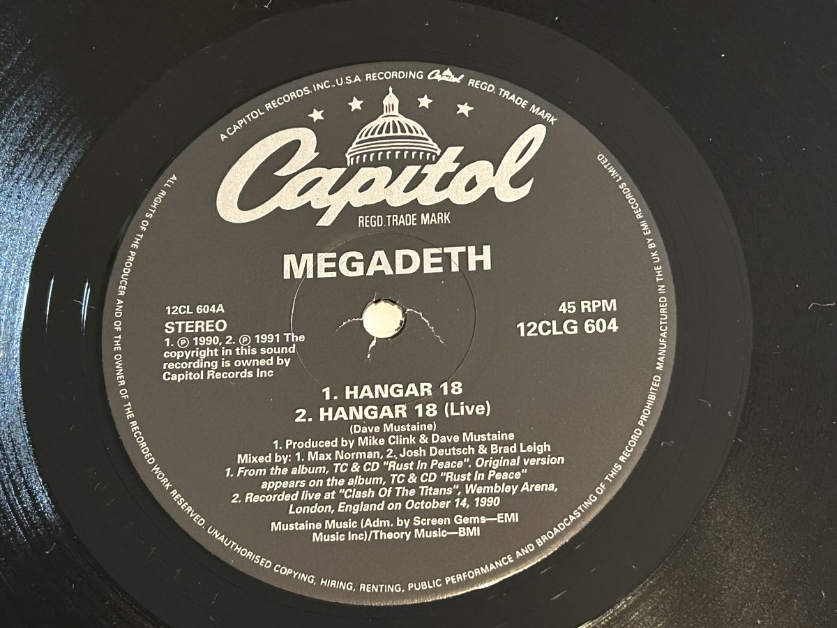 Dischi in vinile: Megadeth. 1991. Maxi. Limited Edition. Hangar 18 – Usato da Faulensee venduto da Mizuno06 4