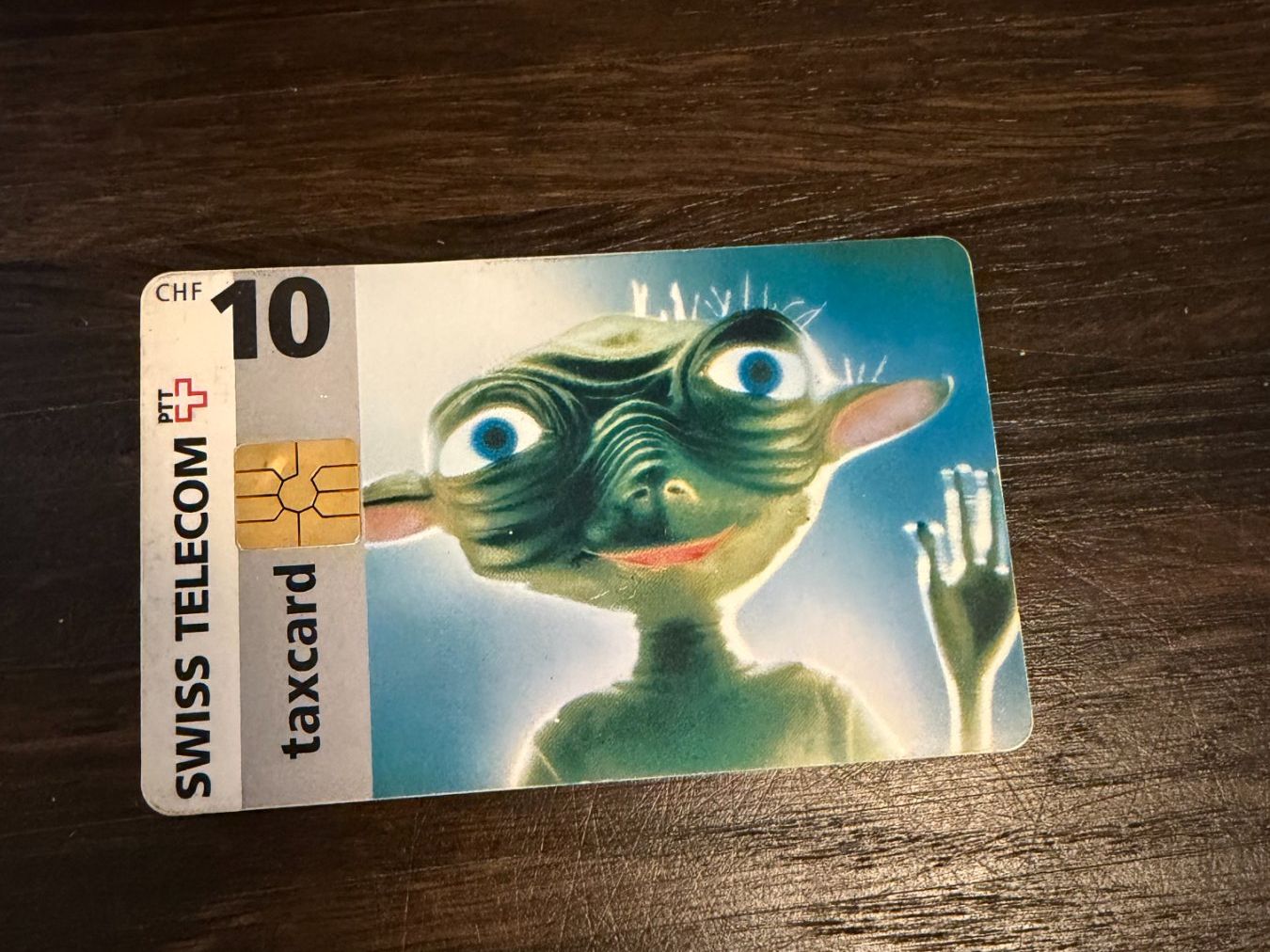 Schede telefoniche: PTT-Taxcard Alien 10.- – Usato da Zürich venduto da rob_s967