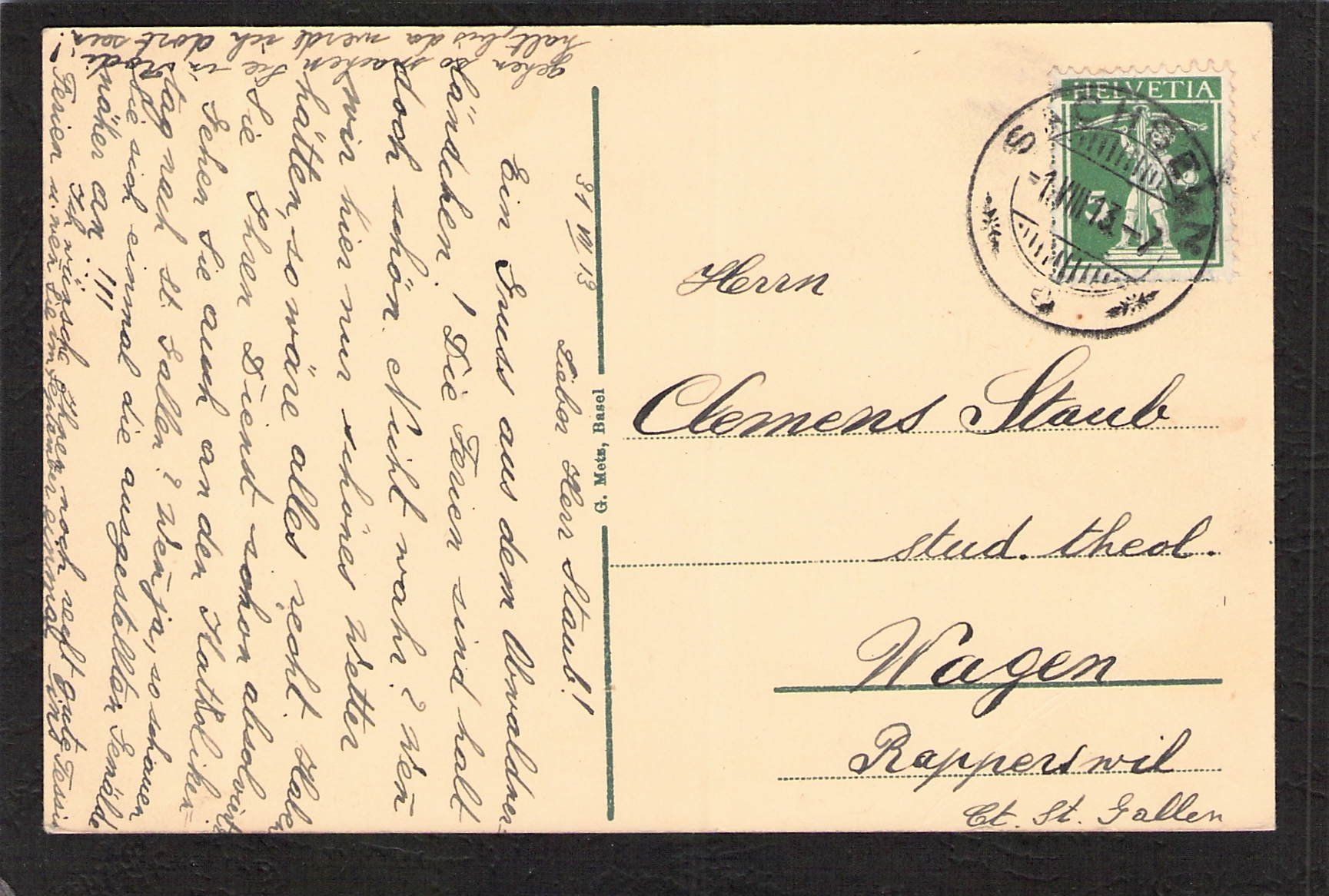 Cartoline postali: Sachseln OW , gel. 1913 – Usato da Reichenburg venduto da Pipo-67 1