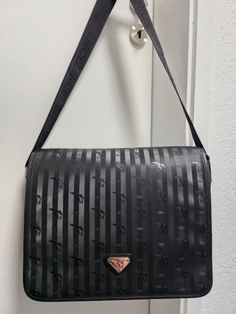 Messenger-Bag, Umhängetasche von MAISON MOLLERUS, schwarz