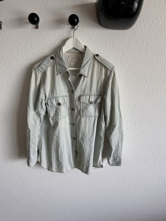 CURRENT/ELLIOTT Hemdbluse washed Denim Look Gr. 3 / M