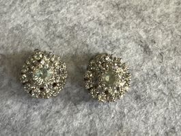 Vintage Ohrclips mit Strasssteinen 💎