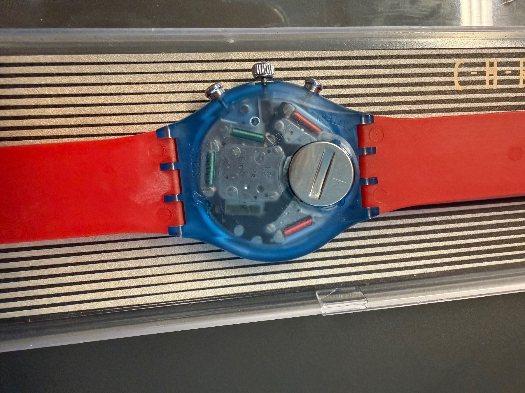 Swatch Orologi: Swatch Chrono Armbanduhr rot – Usato da Lufingen venduto da Hafula 3