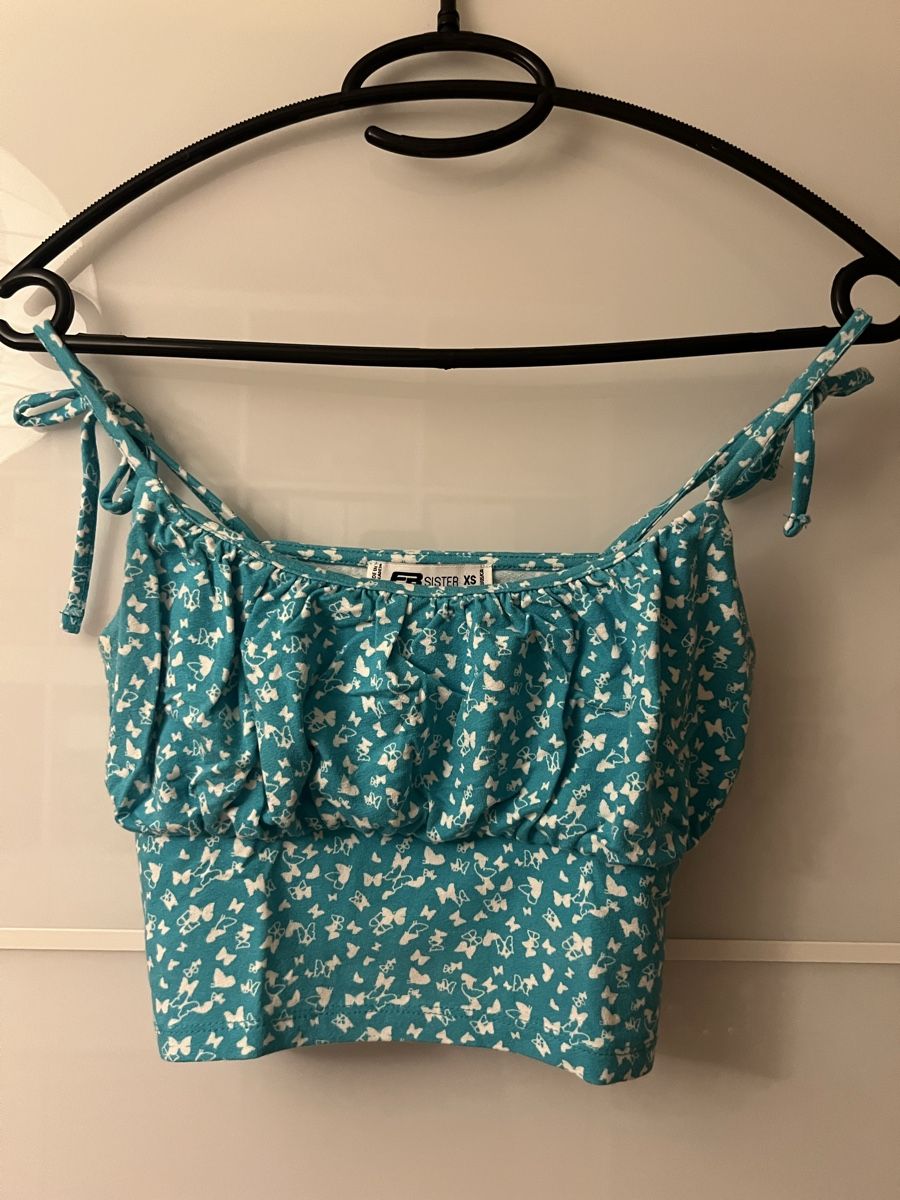 Top: Top türkis / schwarz Grösse XS – Nuovo (secondo la descrizione) da Hochdorf venduto da lor_dk57 1