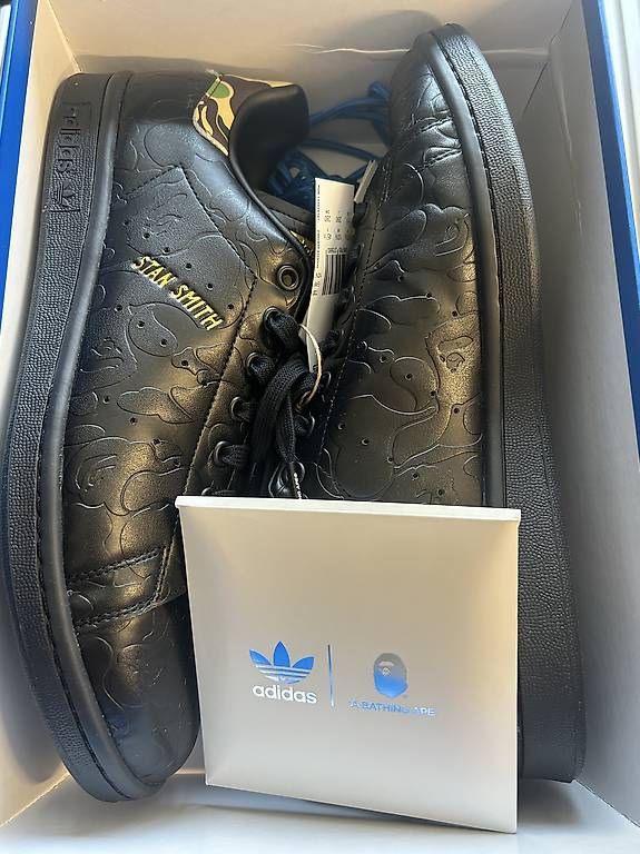 Adidas Scarpe da uomo: Adidas Stan Smith Bape Grösse 45 1/3 – Nuovo e nell'imballaggio originale da Adligenswil venduto da oldherm