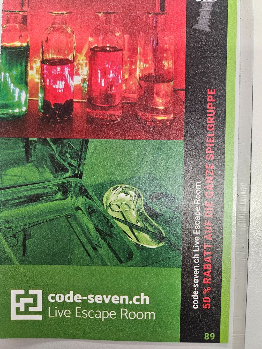Buoni: ESCAPE ROOM Bremgarten – Usato da Uezwil venduto da Jasmin_