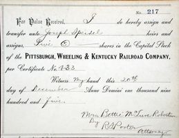 Pittsburgh, Wheeling & Kentucky Railroad Company - 1907