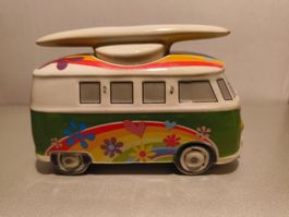 VW Bus Bully Hippie Bus als Eierbecher mit Salzstreuer