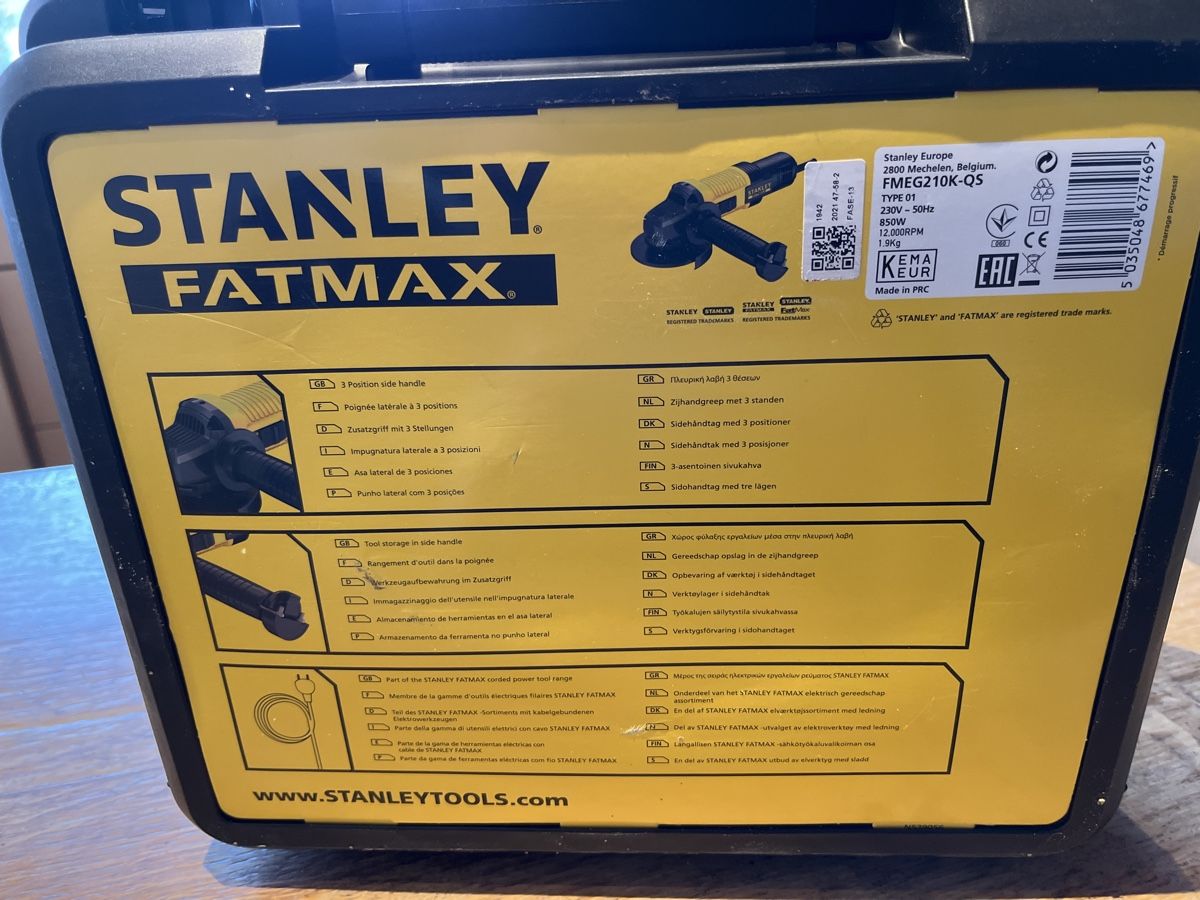 Stanley Tutti gli attrezzi: Meuleuse d'angle Stanley Fatmax – Usato da Botyre (Ayent) venduto da KR1966 2