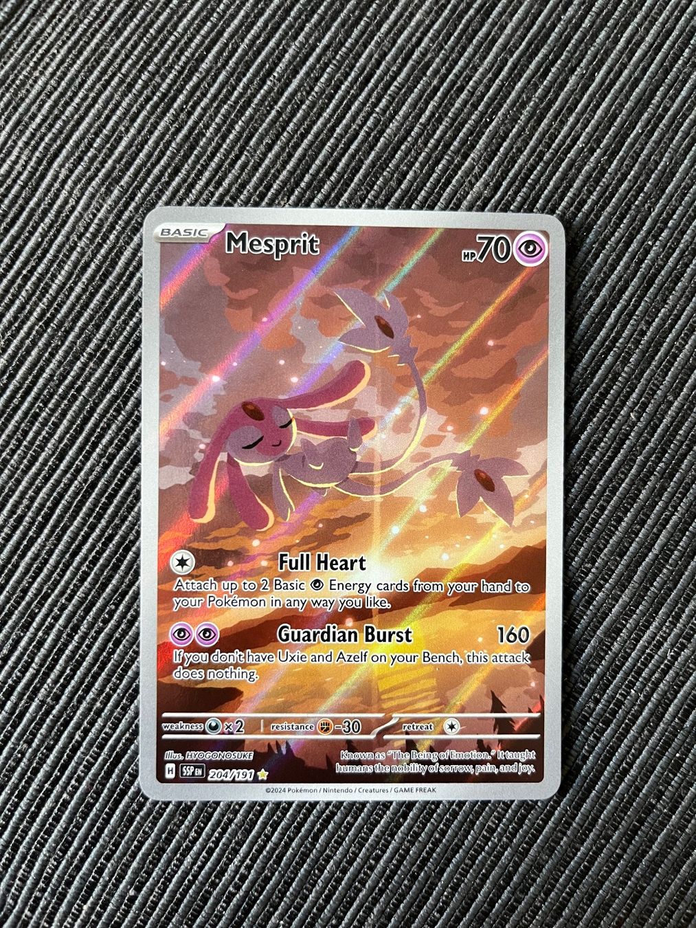 Pokémon Carte collezionabili: Pokemon Mesprit Surging Sparks Englisch – Nuovo (secondo la descrizione) da Wabern venduto da Collectfun