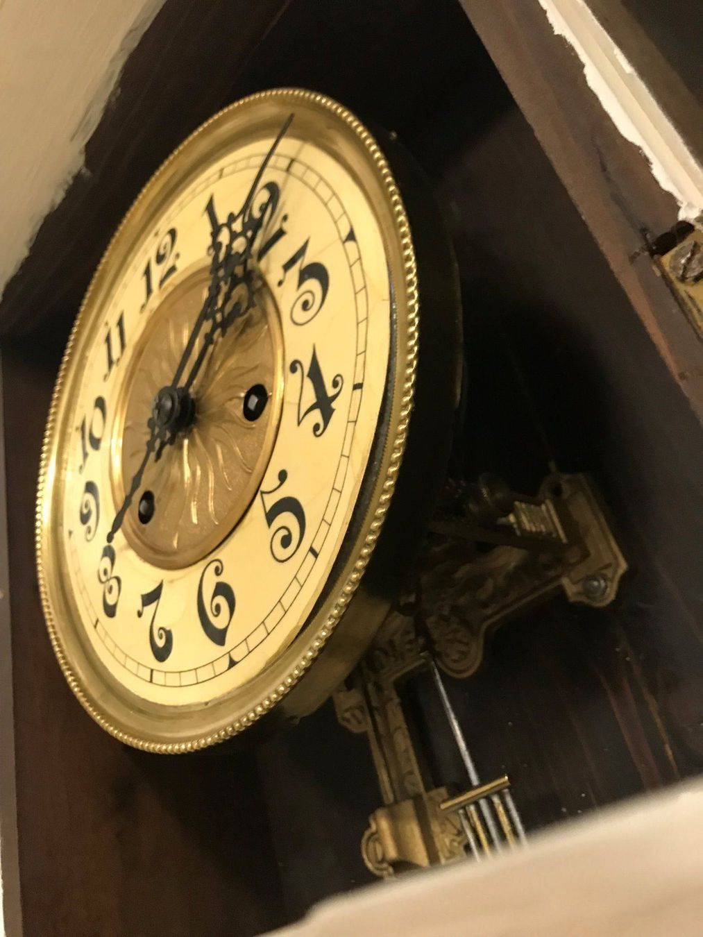 Orologi: Antike Wanduhr Schnitzereien Pferd vinta – Usato da Dottikon venduto da beni1204 6