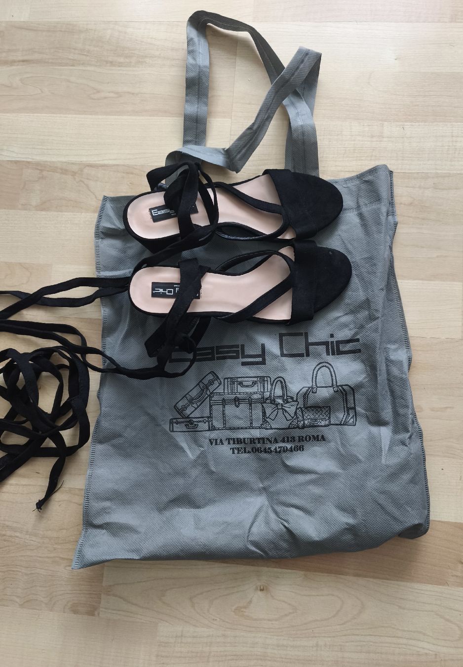 Scarpe da donna: Schwarze Sandalen "Easy Chic" mit Bändel, Grösse 38 – Nuovo (secondo la descrizione) da Holziken venduto da dwo_2qws 2