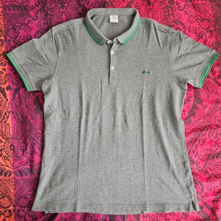 Herren Polo Shirt S. Oliver grau grün XLarge XL