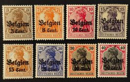 Deutsche Besetzung Belgien 1916 Lot**