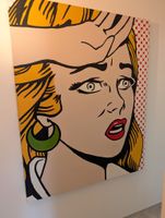 Riesiges Pop-Art Gemälde im Stil von Roy Lichtenstein