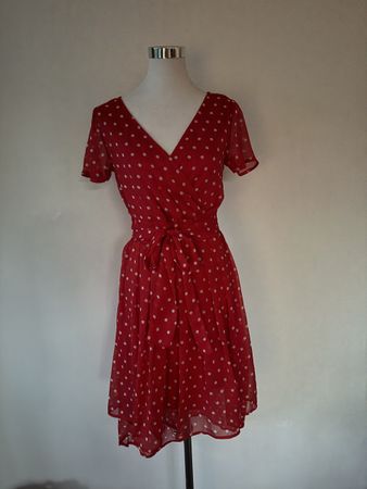 Rotes Pünktli Sommerkleid Gr. 38 — Top Zustand! ☀️👗