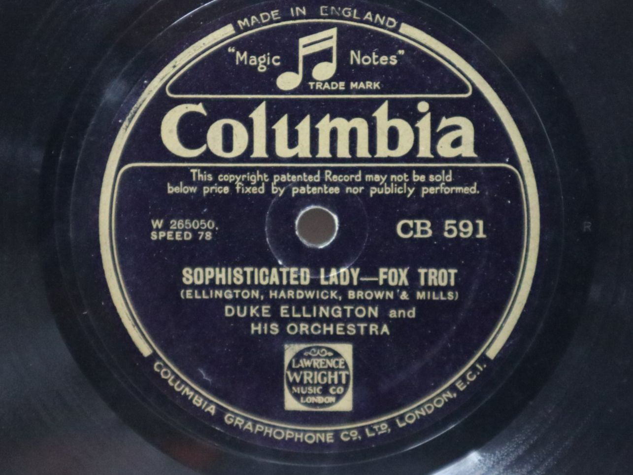 Dischi in vinile: Schellack Duke Ellington Sophisticated Lady – Usato da Eschenbach SG venduto da Astalavista 3