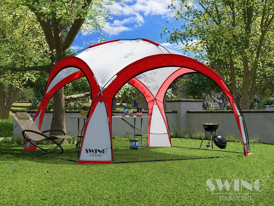 Tentes & Pavillons: LED Event Pavillon 3,60 m Rot – Neuf avec emballage d'origine à Bottighofen par zaap 1