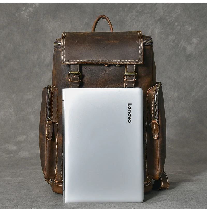 Zaini: ✅ NEU Oldschool echter Lederrucksack – Nuovo e nell'imballaggio originale da Wittenbach venduto da ChinaSeidenstrasse 8