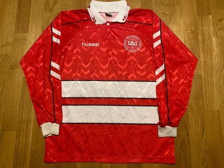 ORIGINAL DÄNEMARK # 11 BRIAN LAUDRUP TRIKOT 1992 AWAY XL