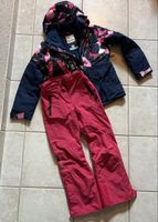 Skianzug Roxy Jacke und CMP Hose blau pink gemustert (10 J)