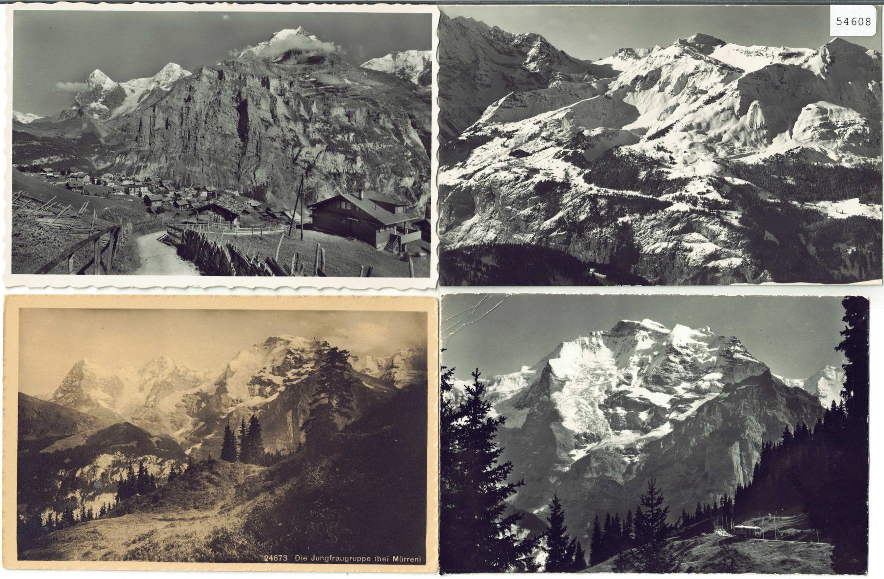 Cartoline postali: 4 AK - Mürren – Usato da Ettingen venduto da Kartenplanet