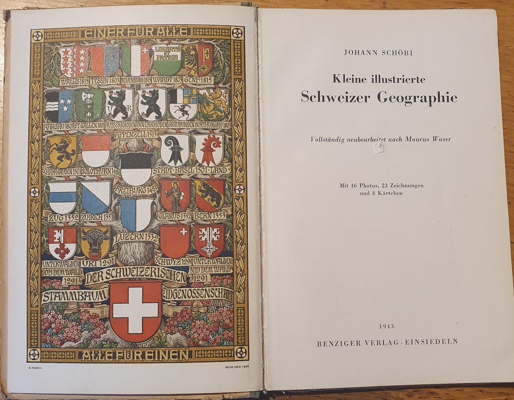 Libri: Kleine illustrierte Schweizer Geographie, 1943 – Usato da Zürich venduto da Vesco01 1