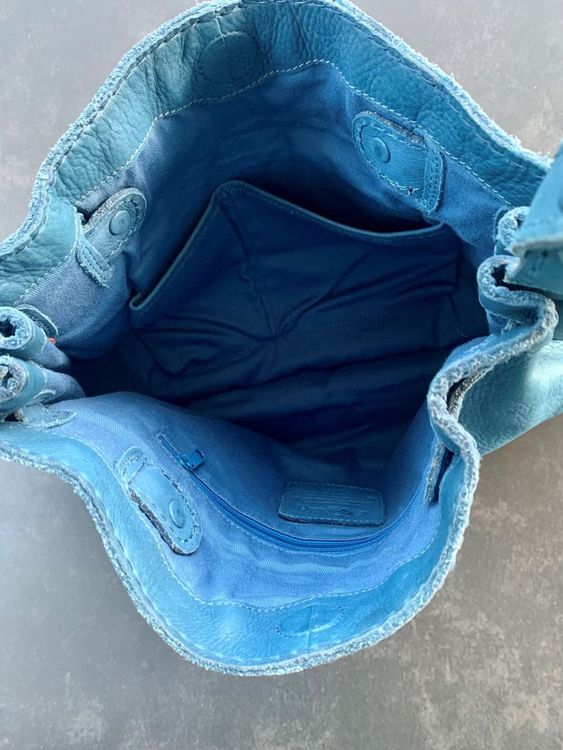 Fossil Taschen: FOSSIL-Tasche, petrol, Leder, neuwertig – Neu (gemäss Beschreibung) aus Laufen von Gwitterchischte 1