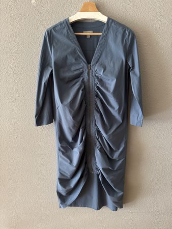 COS BLUE ZIP DRESS SIZE 38 AS NEW