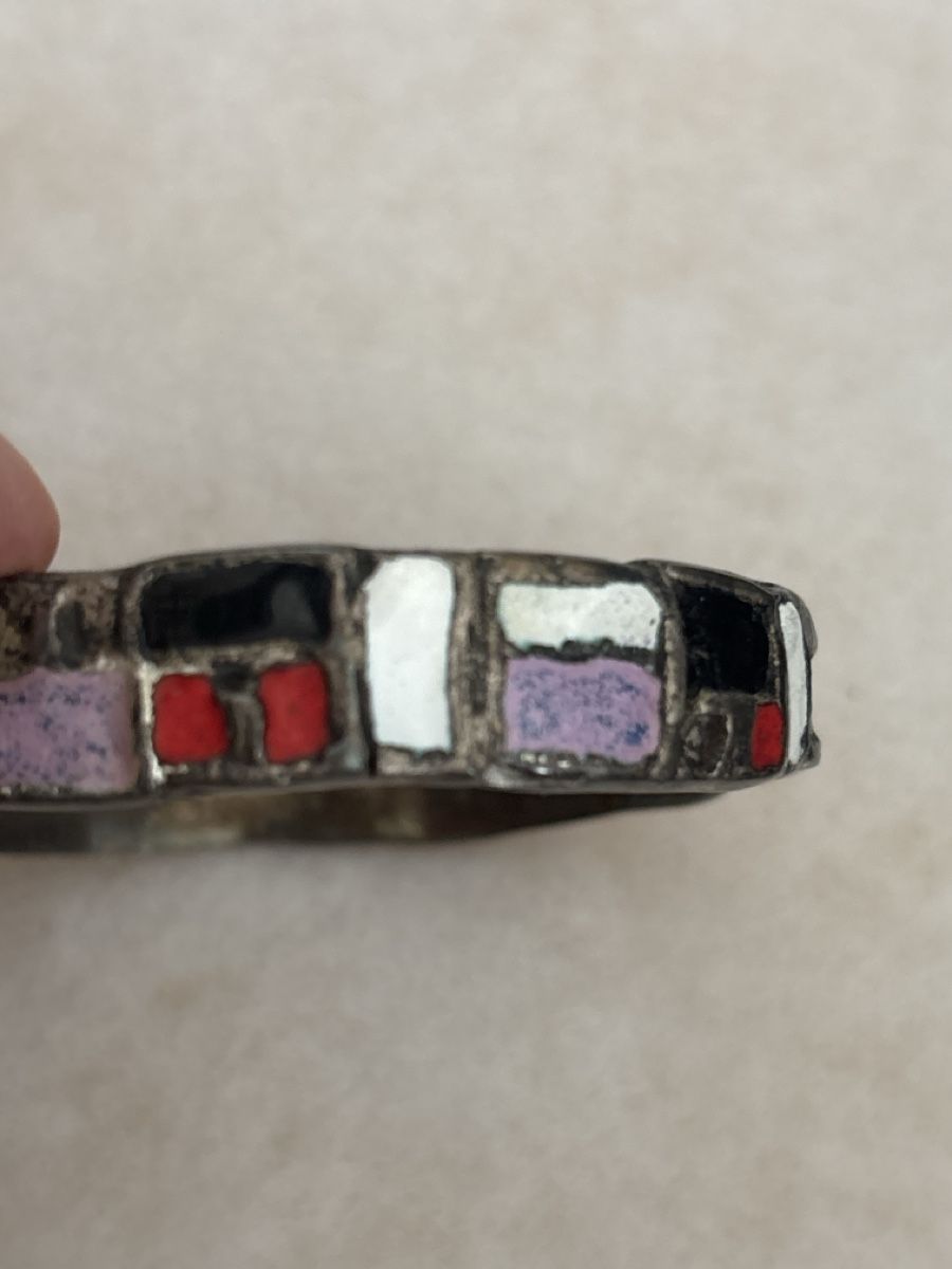 Bracelets: Armreif mit farbigen Emaille-Einlage gebrauchter Zustand – D'occasion à Sirnach par khe_q88w