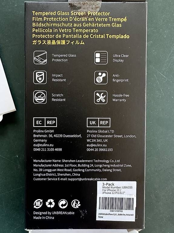Lackretusche & Schutzfolien: Schutzglas IPhone 12/12 pro – Gebraucht aus Stans von annasophiedorothee