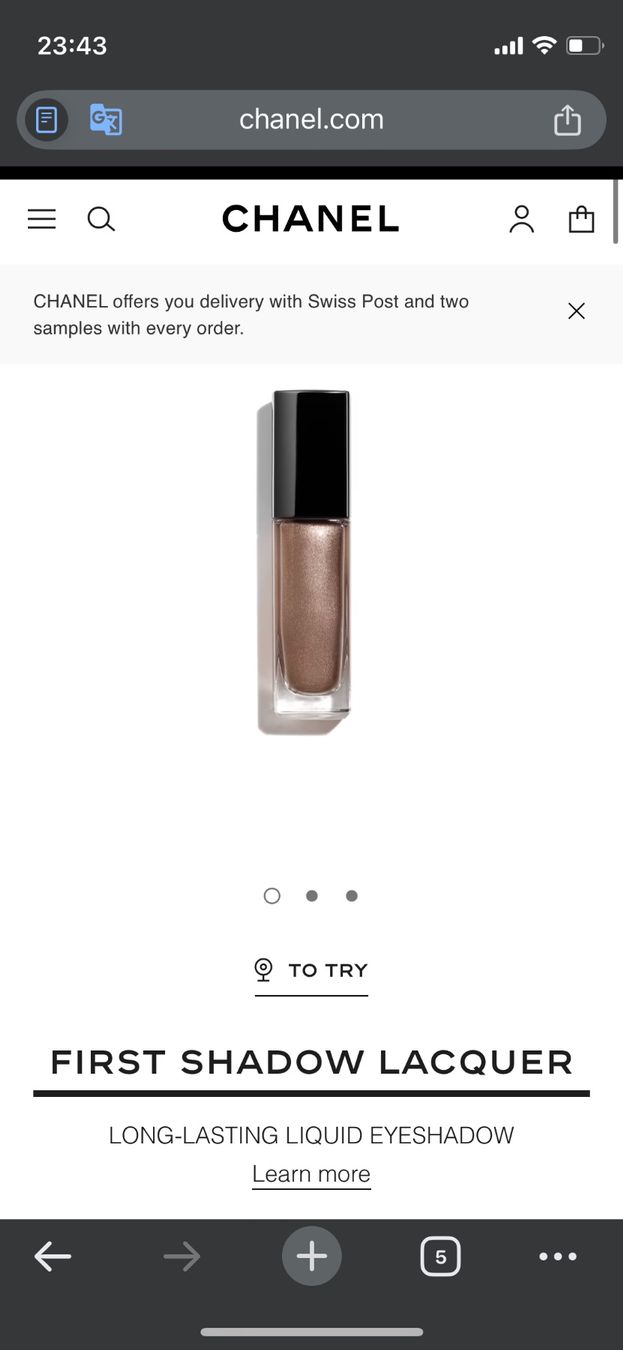 Chanel Make-up: Chanel Ombre Premiere Laque, 28 Desert Wind – Usato da Wohlen AG venduto da kissne4 9