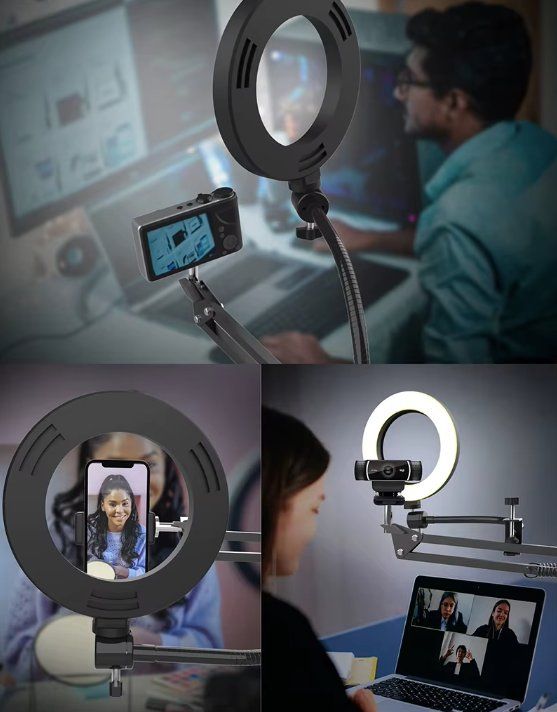 Altro per Ufficio & Commercio: Overhead-Ringlicht-Kit mit Auslegerarm und Telefonhalter 70c – Nuovo e nell'imballaggio originale da Châtelaine venduto da topshop.switzerland 6