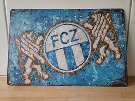 Neues FCZ Blechschild 30x20cm Südkurve