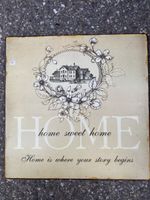 Blechschild Home Sweet Home Shabby Vintage